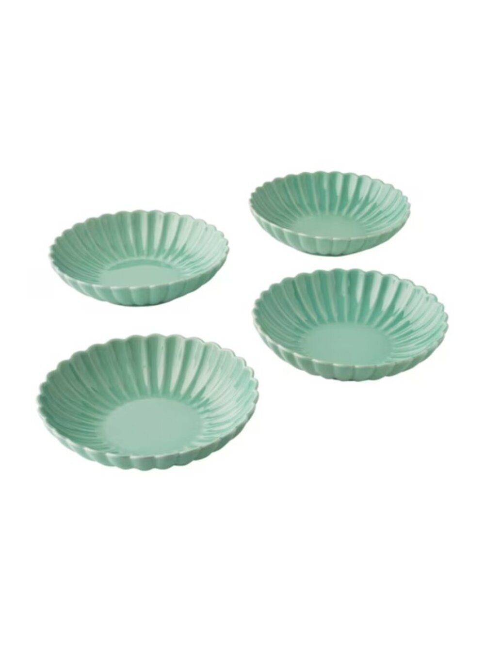 The Pioneer Woman Home Green 4 Set Colette 100% Stoneware Round Dinner Bowls